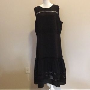 ANN TAYLOR Dress with Embroidered Accents